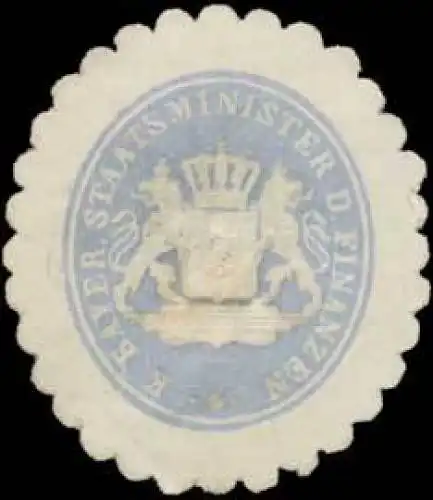 K.Bayer. Staatsministerium der Finanzen