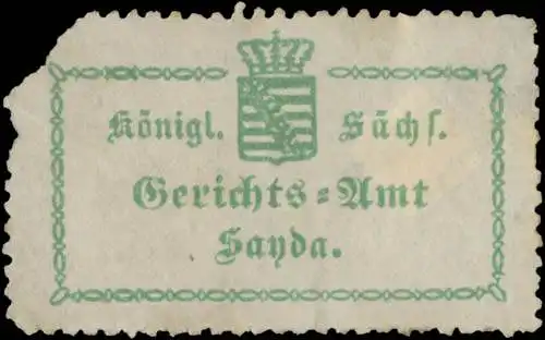 K.S. Gerichtsamt Sayda