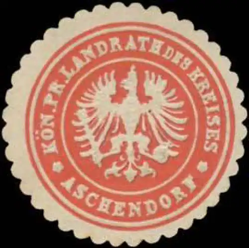 K.Pr. Landrath des Kreises Aschendorf