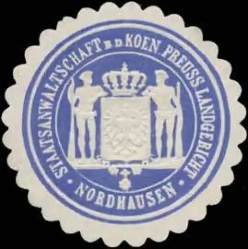 Staatsanwaltschaft b.d. K.Pr. Landgericht Nordhausen