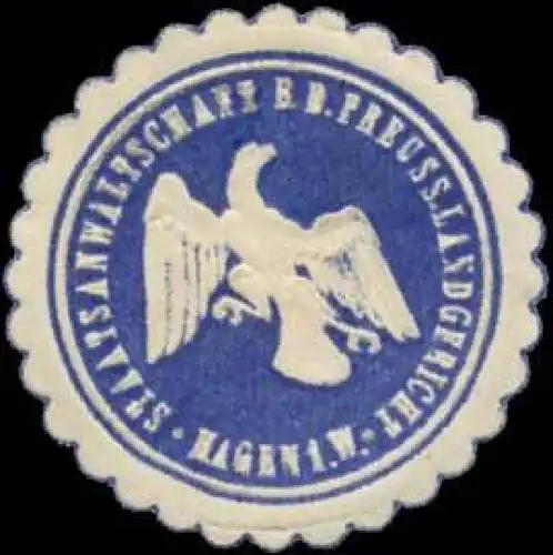 Staatsanwaltschaft bei dem Preuss. Landgericht Hagen i.W