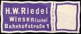 H. W. Riedel - Winsen (Luhe)