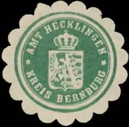 Amt Hecklingen Kreis Bernburg