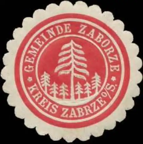 Gemeinde Zaborze Kreis Zabrze/Schlesien
