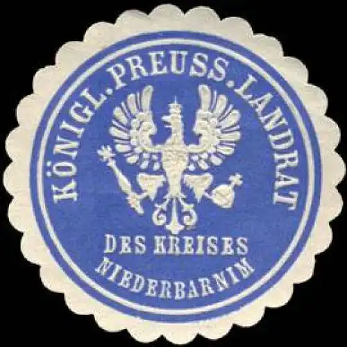 K. Pr. Landrat des Kreises Niederbarnim