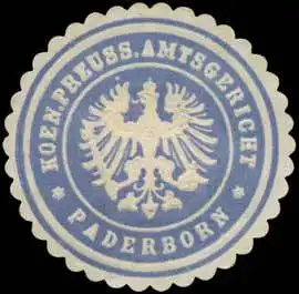 Koen. Preuss. Amtsgericht Paderborn