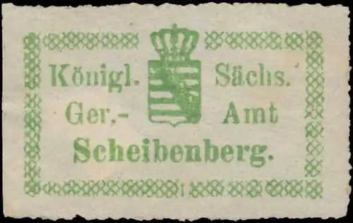 K.S. Gerichtsamt Scheibenberg