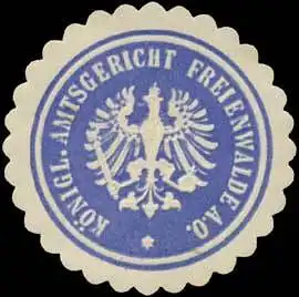 K. Amtsgericht Freienwalde/Oder