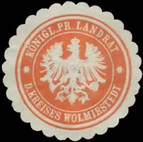 K.Pr. Landrat des Kreises Wolmirstedt