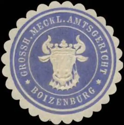 Gr. Meckl. Amtsgericht Boizenburg