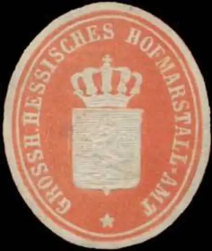 Gr. Hessisches Hofmarschallamt