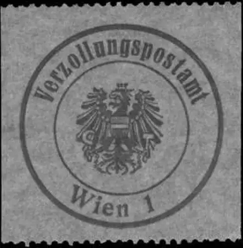 Verzollungspostamt Wien 1