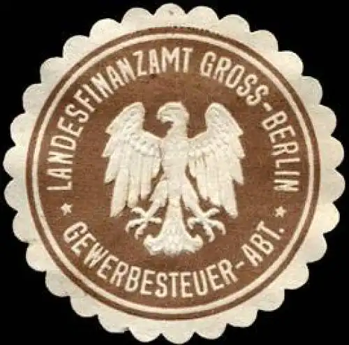 Landesfinanzamt Gross - Berlin - Gewerbesteuer - Abteilung