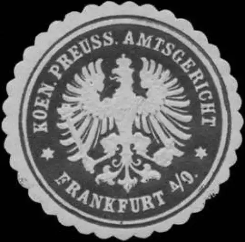 K.Pr. Amtsgericht Frankfurt/O