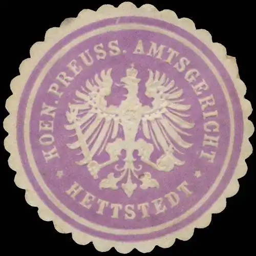 K.Pr. Amtsgericht Hettstedt