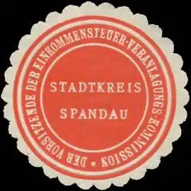 Der Vorsitzende der Einkommensteuer-Veranlagungs-Kommission Stadtkreis Spandau