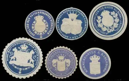 Schweden Sammlung Siegelmarken