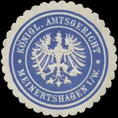 K. Amtsgericht Meinertshagen i. W