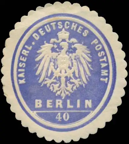 K. Deutsches Postamt Berlin 40