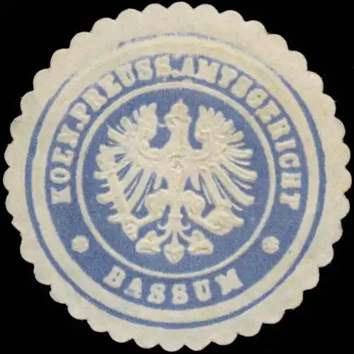 K.Pr. Amtsgericht Bassum