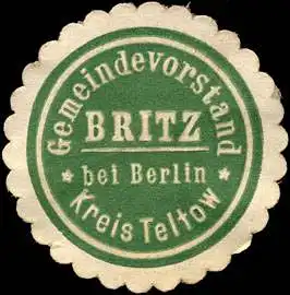 Gemeindevorstand Britz bei Berlin-Kreis Teltow