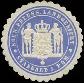 K.Pr. Landgericht Stargard/Pommern
