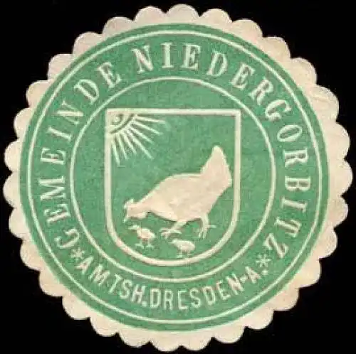 Gemeinde Niedergorbitz - Amtshauptmannschaft Dresden-Altstadt