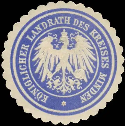 K. Landrath des Kreises Minden