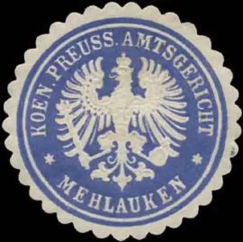 K.Pr. Amtsgericht Mehlauken