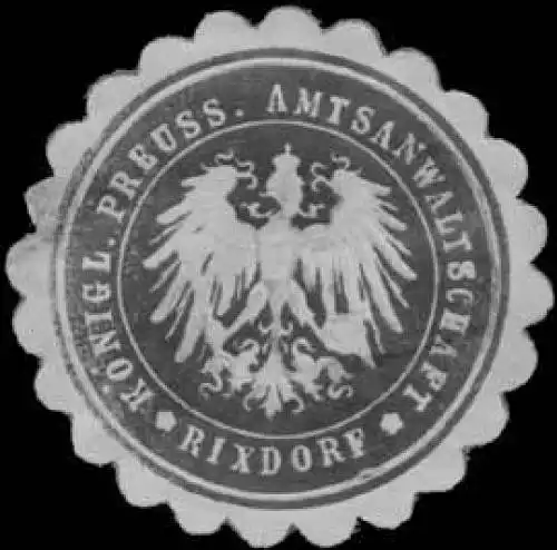 K.Pr. Amtsanwaltschaft Rixdorf