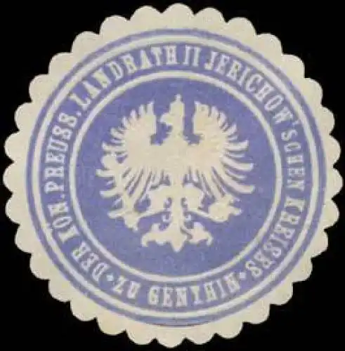Der K.Pr. Landrath des Kreises Jerichow II