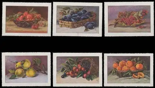 Obst Beeren Sammlung Reklamemarken