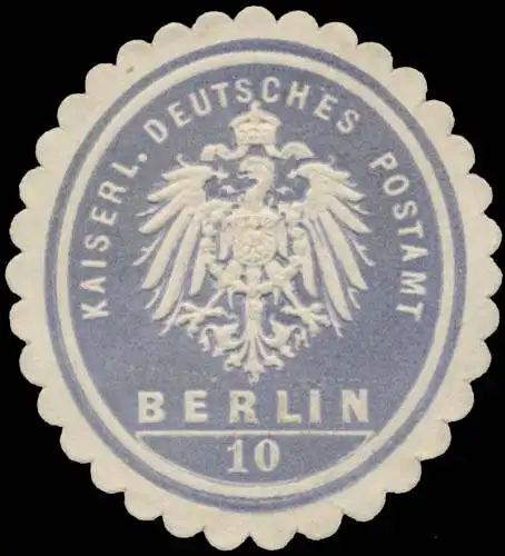 K. Deutsches Postamt Berlin 10