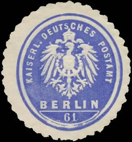 K. Deutsches Postamt Berlin 61