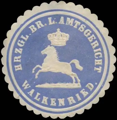 H. Braunschweig. L. Amtsgericht Walkenried