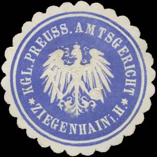 K.Pr. Amtsgericht Ziegenhain in Hessen