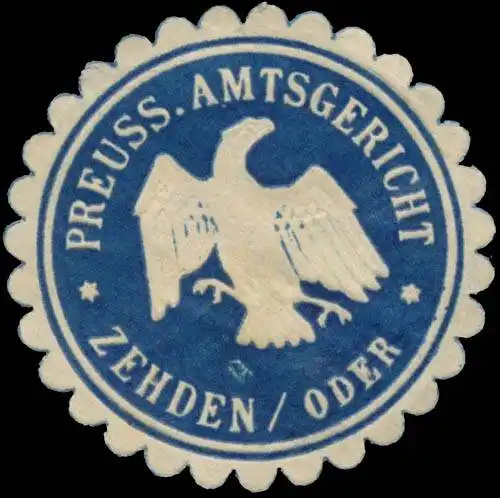 Pr. Amtsgericht Zehden/Oder