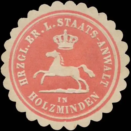 Hrzgl. Br. L. Staatsanwalt in Holzminden