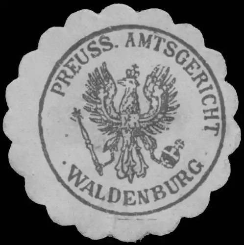 Pr. Amtsgericht Waldenburg/Schlesien