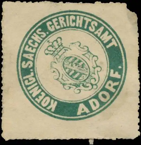 K.S. Gerichtsamt Adorf