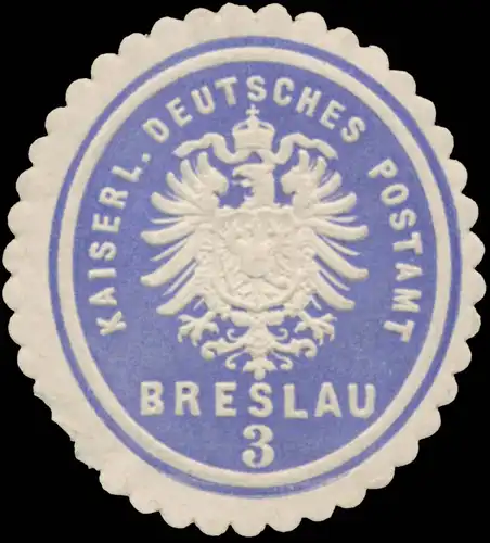K. Deutsches Postamt Breslau 3