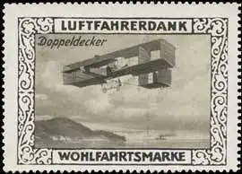 Doppeldecker Flugzeug