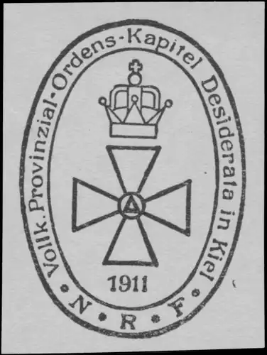 Vollk. Provinzial-Ordens-Kapitel Desiderata