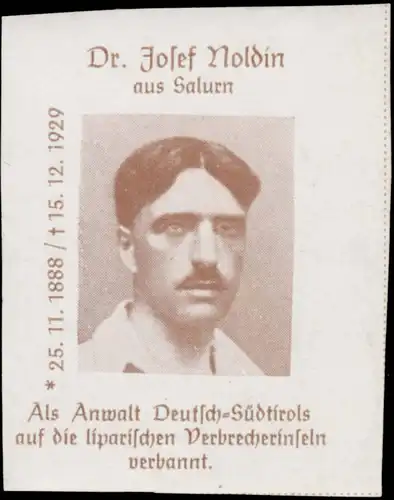 Dr. Josef Noldin aus Salurn