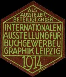 Als Aussteller beteiligt an der Internationalen Ausstellung für Buchgewerbe und Grafik