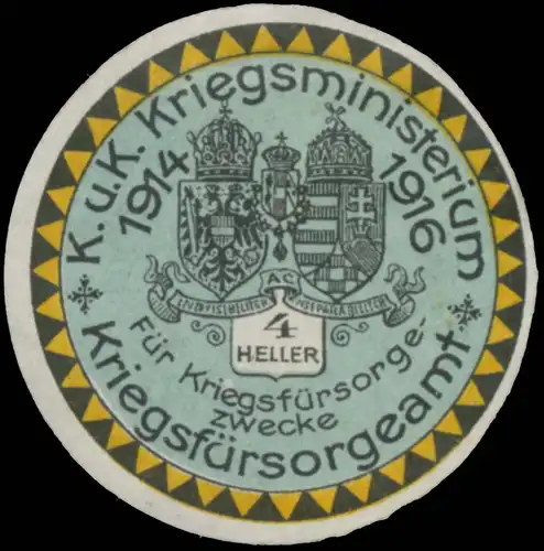 4 Heller Spendenmarke