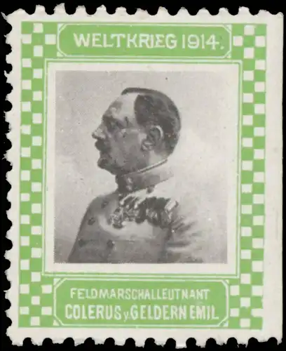 Feldmarschalleutnant Emil Colerus von Geldern