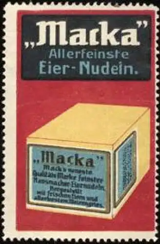 Macka allerfeinste Eier - Nudeln