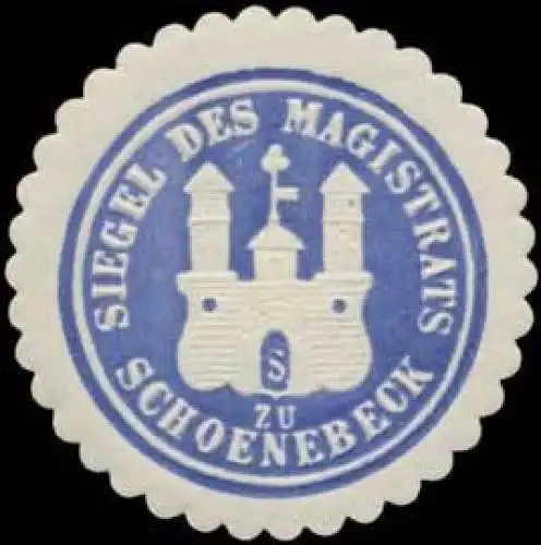 Siegel des Magistrats zu SchÃ¶nebeck