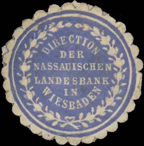 Direction der Nassauischen Landesbank in Wiesbaden
